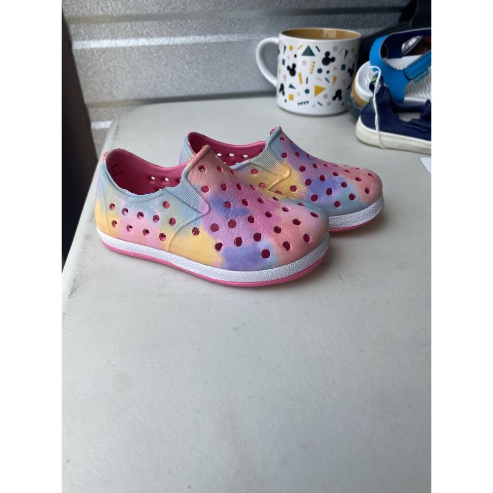 Cat & Jack Toddler Jese Slip On Water Shoes Tie Dye Pink Purple Size 5
